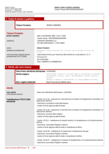 Visura Camerale - BBASE CLIMA di Borci Andrea